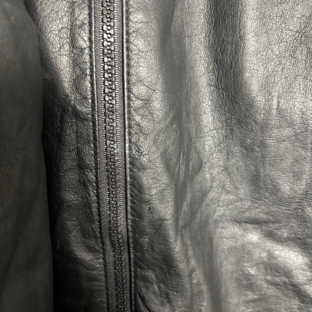Vintage 90’s Hein Gericke Black Leather Motorcycle Jacket Coat 40 Medium - Picture 4 of 13